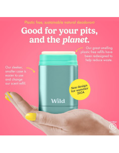 Desodorante Recargable Wild 40g - Albahaca Limón y Naranja Sanguina - Vegano 2