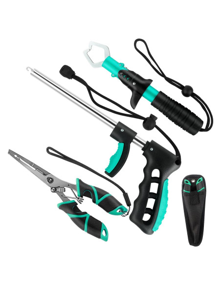 Kit de Herramientas de Pesca mouhike 3 Piezas - Alicates, Agarrador y Removedor