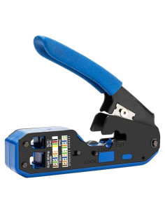 Crimpadora de Cable LSLANSOON RJ45 CAT5 CAT6 Manual 135mm