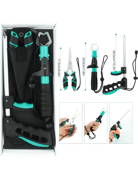 Kit de Herramientas de Pesca mouhike 3 Piezas - Alicates, Agarrador y Removedor