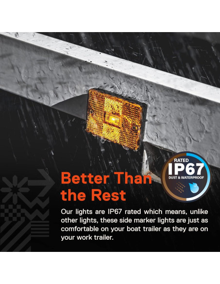 Luz de Marcador Lateral LED Ámbar ONLINE LED STORE IP67 para Remolques