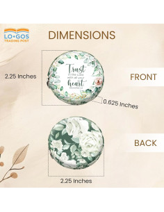 Cinta Métrica Retráctil 150 cm - Árbol de Vida Proverbios 3:5 2