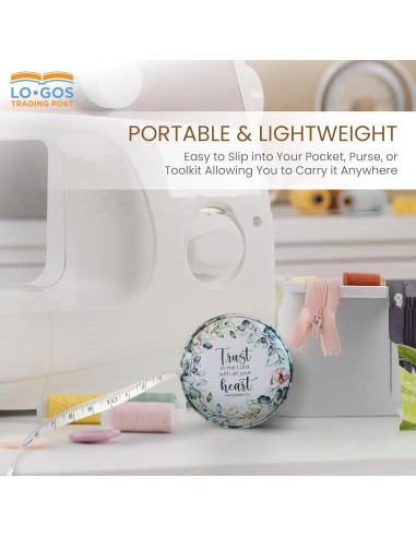 Cinta Métrica Retráctil 150 cm - Árbol de Vida Proverbios 3:5