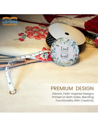 Cinta Métrica Retráctil 150 cm - Árbol de Vida Proverbios 3:5