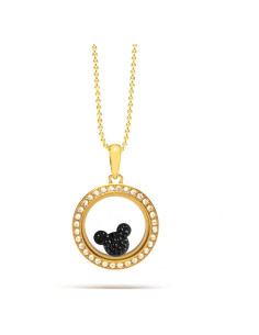 Conjunto Locket Petite Mickey Mouse Disney con Cadena Dorada