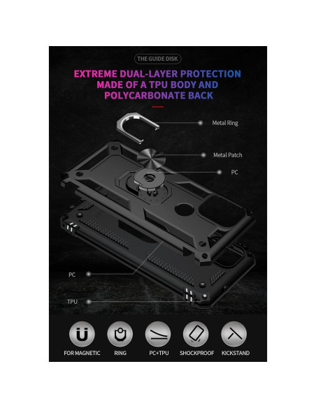 Funda HOOMIL para Moto G Stylus 5G 2021 con 2 protectores