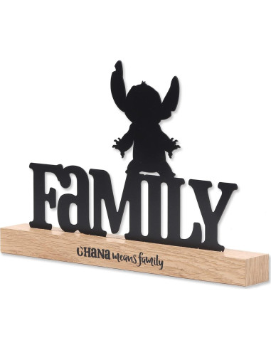 Decoración de Mesa Lilo y Stitch Ohana Significa Familia