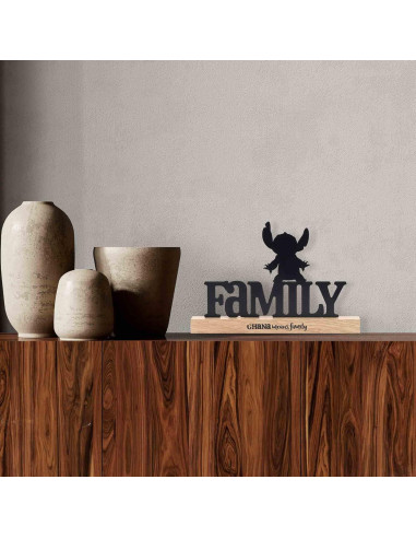 Decoración de Mesa Lilo y Stitch Ohana Significa Familia