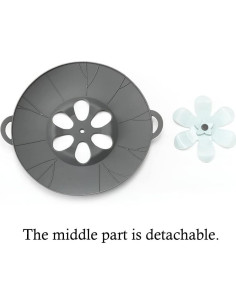 Juego de 3 tapas de silicona URMONA para microondas y cocina 2