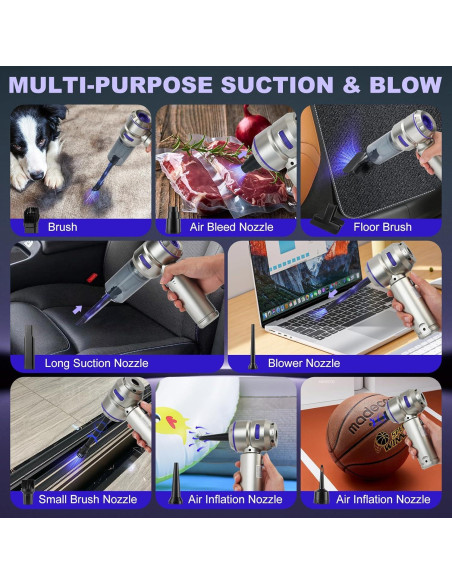 Aspiradora de Mano TianJQiS HL-121 Sin Cable 110W 30min