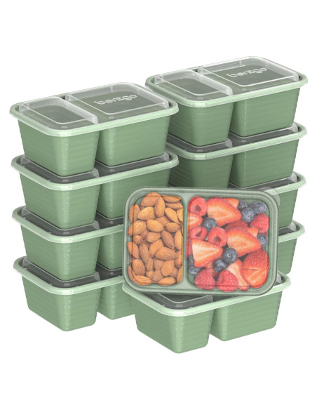 Contenedores de Snack Bentgo Prep 20 Piezas 2 Compartimentos