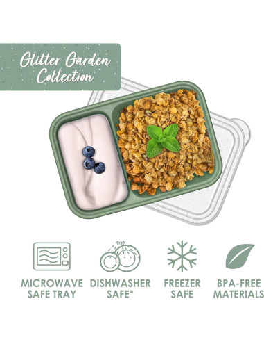 Contenedores de Snack Bentgo Prep 20 Piezas 2 Compartimentos