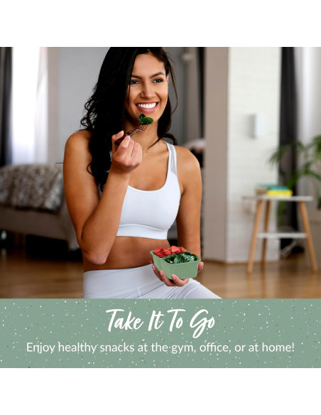 Contenedores de Snack Bentgo Prep 20 Piezas 2 Compartimentos