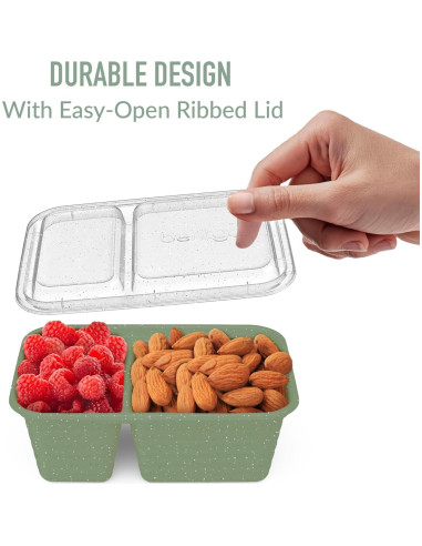 Contenedores de Snack Bentgo Prep 20 Piezas 2 Compartimentos