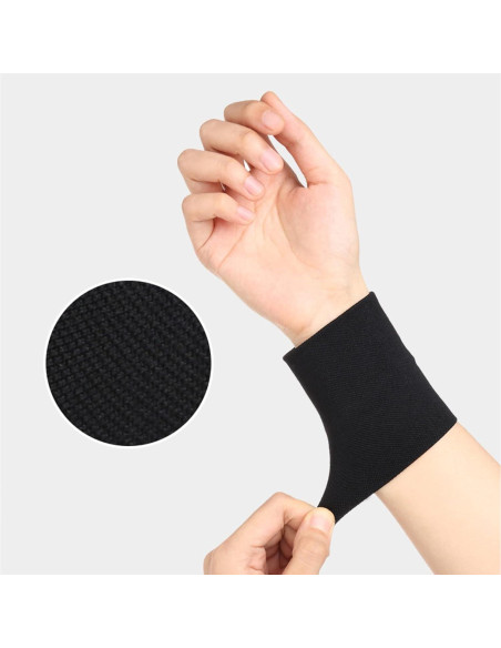 Manga Compresiva para Muñeca Zittop M Negra - Protección Tatuajes Manga Compresiva para Muñeca Zittop M Negra - Protección Tatuajes