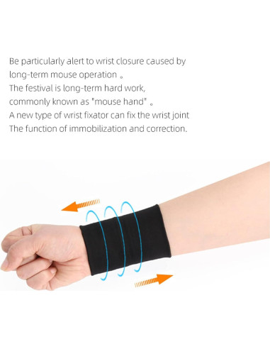 Manga Compresiva para Muñeca Zittop M Negra - Protección Tatuajes