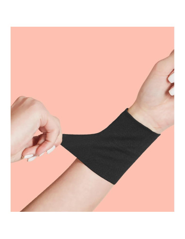 Manga Compresiva para Muñeca Zittop M Negra - Protección Tatuajes
