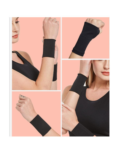 Manga Compresiva para Muñeca Zittop M Negra - Protección Tatuajes