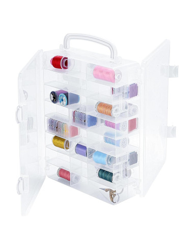 Caja de Almacenamiento Doble Cara New brothread 48 Compartimentos