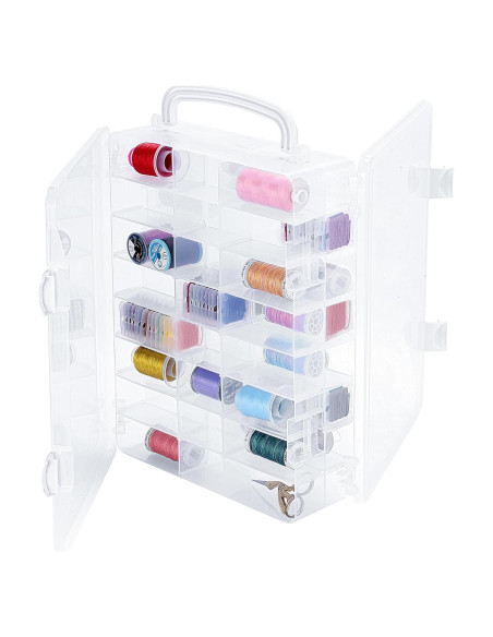 Caja de Almacenamiento Doble Cara New brothread 48 Compartimentos
