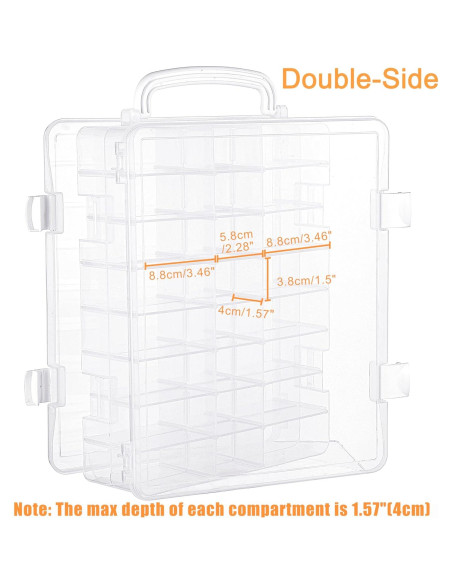 Caja de Almacenamiento Doble Cara New brothread 48 Compartimentos
