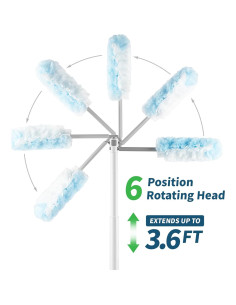 Plumero Extensible Oshang 1.1m + 12 Recambios Microfibra 2