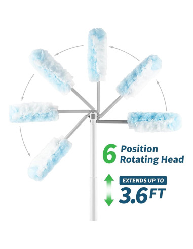 Plumero Extensible Oshang 1.1m + 12 Recambios Microfibra