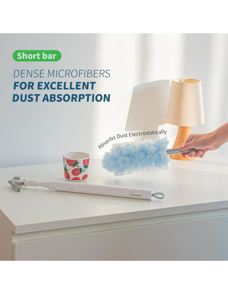 Plumero Extensible Oshang 1.1m + 12 Recambios Microfibra