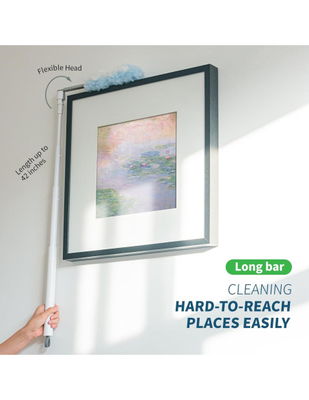 Plumero Extensible Oshang 1.1m + 12 Recambios Microfibra