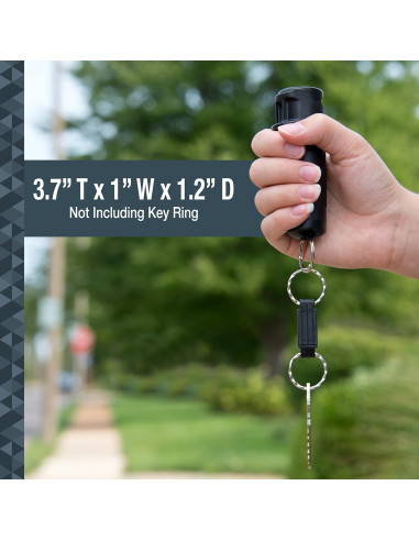 Gel de Pimienta SABRE 2-en-1 con Silbato Desmontable 15g