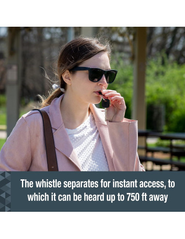 Gel de Pimienta SABRE 2-en-1 con Silbato Desmontable 15g