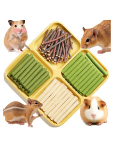 Juguete Masticable para Conejos NSWXZDS 142g - Heno Timothy y Manzana