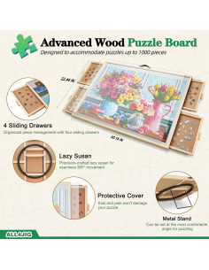 Tablero de Rompecabezas ALL4JIG 1000 Piezas Ajustable 76.5x57cm 2