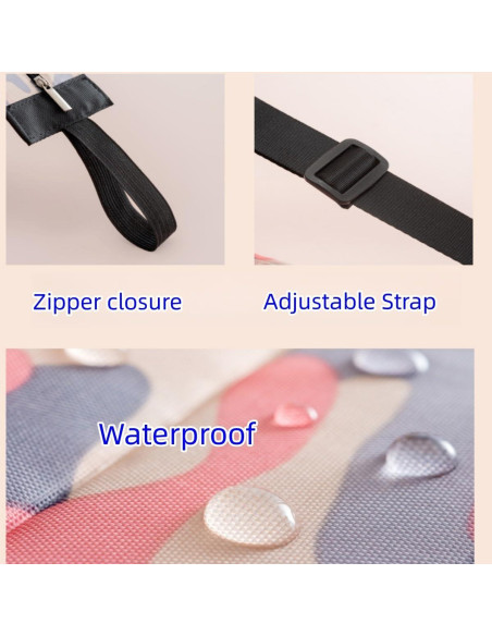 Bolsa de Compras Reutilizable Plegable yrlfiot 2 Piezas Azul