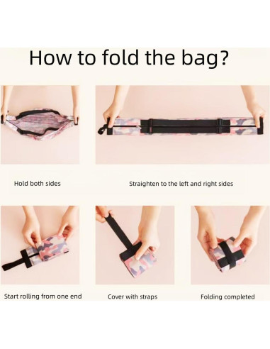 Bolsa de Compras Reutilizable Plegable yrlfiot 2 Piezas Azul