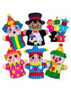Títeres de Mano de Circo ARASTTA - 5 Piezas para Niños