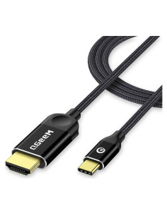 Adaptador HDMI a USB-C QGeeM 1.8m 4K Compatible MacBook y Galaxy