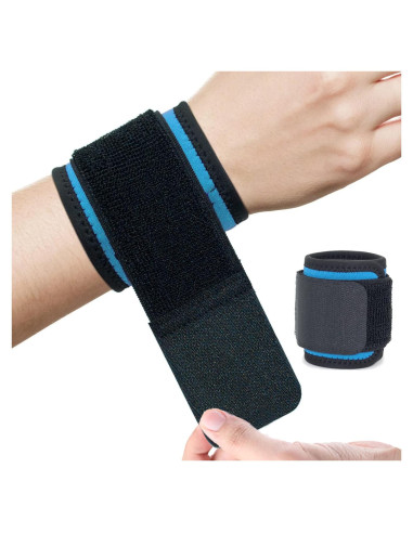 Muñequera Ajustable AMYONE 2 Pack Azul Cielo para Deportes