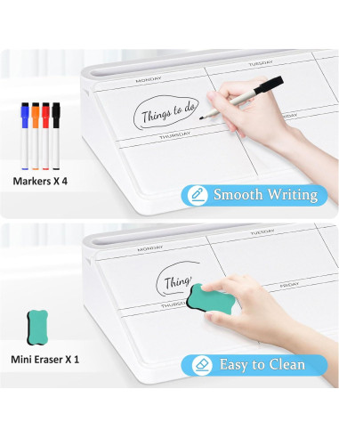 Calendario Semanal Pizarra Blanca DOLLAR BOSS 40x17.8cm