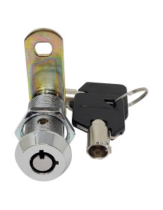 Cerradura Cam Tubular 38mm Admiral Cromo con 2 Llaves