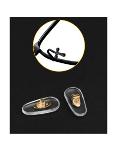 6 Pares Almohadillas Nasales Doradas Ray-Ban Plug-in 2