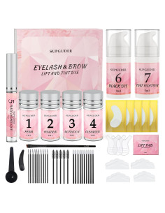 Kit de Elevación de Pestañas y Cejas 4 en 1 Negro - Profesional