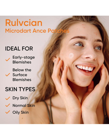 Parche para Acné Rulvcian - 54 Unidades, Microdart y Ácido Salicílico