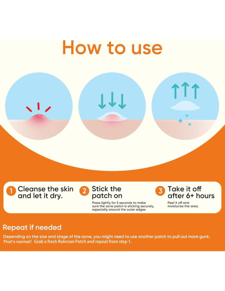 Parche para Acné Rulvcian - 54 Unidades, Microdart y Ácido Salicílico