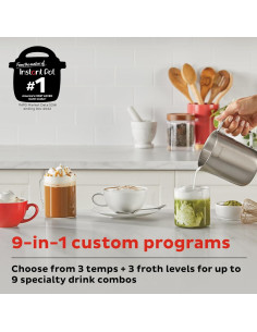 Espumador de Leche Instant Pot Frother 0.5L Acero Inoxidable 2