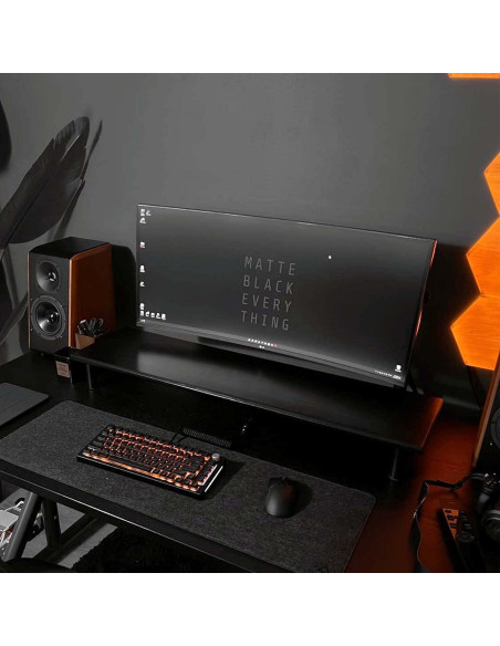 Soporte Elevador Doble para Monitores ROCDEER 100 cm Bambú