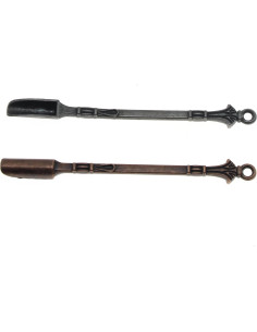 Mini Cucharón de Metal OZXNO 2pcs Plata y Bronce 2