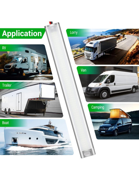 Barra de Luz LED Interior CT CAPETRONIX 12V 168 LEDs 1700LM