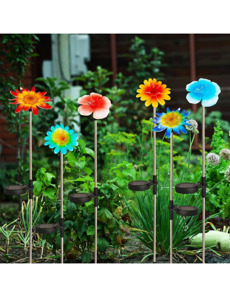 Luces Solares de Jardín EiGreen 6 Paquete Multi-flor IP44