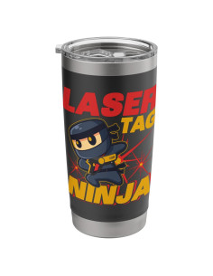 Taza Aislada de Acero Inoxidable 20 oz Lazer Tag Ninja